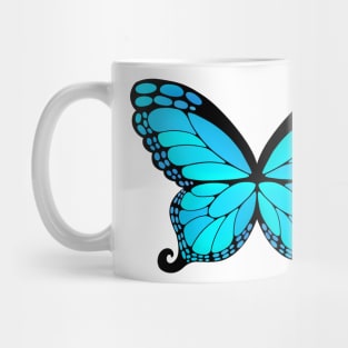 Blue Butterfly Wings Mug